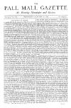 Pall Mall Gazette Wednesday 10 January 1872 Page 1