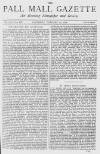 Pall Mall Gazette Saturday 13 January 1872 Page 1