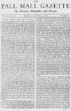 Pall Mall Gazette Monday 15 January 1872 Page 1