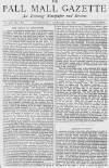 Pall Mall Gazette Wednesday 17 January 1872 Page 1