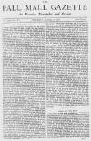Pall Mall Gazette Thursday 07 March 1872 Page 1