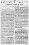 Pall Mall Gazette Thursday 14 March 1872 Page 1