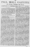 Pall Mall Gazette Wednesday 17 April 1872 Page 1