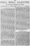 Pall Mall Gazette Friday 26 April 1872 Page 1