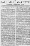 Pall Mall Gazette Tuesday 30 April 1872 Page 1