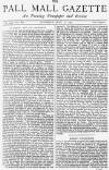 Pall Mall Gazette Saturday 11 May 1872 Page 1