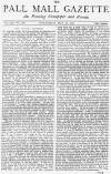 Pall Mall Gazette Wednesday 29 May 1872 Page 1