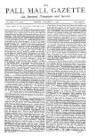 Pall Mall Gazette Friday 04 October 1872 Page 1