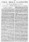 Pall Mall Gazette Thursday 07 November 1872 Page 1