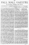 Pall Mall Gazette Thursday 28 November 1872 Page 1