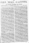 Pall Mall Gazette Thursday 03 July 1873 Page 1