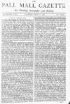 Pall Mall Gazette Thursday 10 July 1873 Page 1