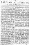 Pall Mall Gazette Saturday 19 July 1873 Page 1