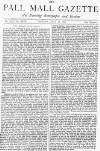 Pall Mall Gazette Monday 28 July 1873 Page 1