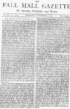 Pall Mall Gazette Wednesday 03 September 1873 Page 1
