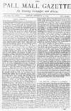 Pall Mall Gazette Friday 05 December 1873 Page 1
