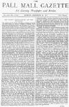 Pall Mall Gazette Monday 22 December 1873 Page 1