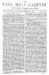 Pall Mall Gazette Saturday 10 January 1874 Page 1