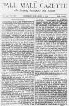 Pall Mall Gazette Thursday 05 November 1874 Page 1