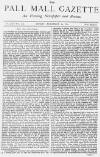 Pall Mall Gazette Friday 20 November 1874 Page 1