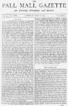 Pall Mall Gazette Saturday 08 July 1876 Page 1