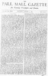 Pall Mall Gazette Saturday 05 August 1876 Page 1