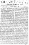 Pall Mall Gazette Monday 07 August 1876 Page 1