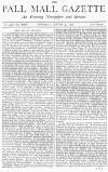 Pall Mall Gazette Thursday 31 August 1876 Page 1