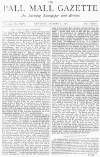 Pall Mall Gazette Saturday 07 October 1876 Page 1
