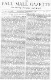 Pall Mall Gazette Wednesday 08 November 1876 Page 1