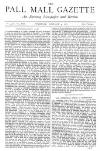 Pall Mall Gazette Thursday 04 January 1877 Page 1