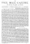 Pall Mall Gazette Thursday 11 January 1877 Page 1