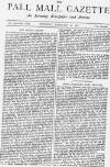 Pall Mall Gazette Thursday 22 February 1877 Page 1