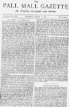 Pall Mall Gazette Tuesday 13 March 1877 Page 1