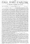 Pall Mall Gazette Thursday 29 March 1877 Page 1