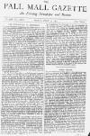 Pall Mall Gazette Friday 13 July 1877 Page 1