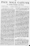 Pall Mall Gazette Thursday 02 August 1877 Page 1