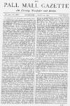 Pall Mall Gazette Wednesday 22 August 1877 Page 1