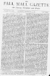 Pall Mall Gazette Saturday 08 September 1877 Page 1