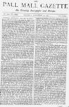 Pall Mall Gazette Thursday 20 September 1877 Page 1