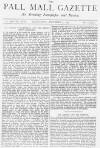 Pall Mall Gazette Wednesday 07 November 1877 Page 1