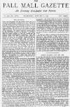 Pall Mall Gazette Wednesday 02 January 1878 Page 1