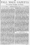 Pall Mall Gazette Thursday 03 January 1878 Page 1