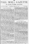 Pall Mall Gazette Saturday 05 January 1878 Page 1