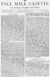 Pall Mall Gazette Tuesday 08 January 1878 Page 1