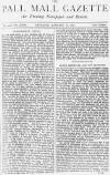 Pall Mall Gazette Thursday 10 January 1878 Page 1