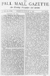 Pall Mall Gazette Thursday 17 January 1878 Page 1