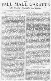 Pall Mall Gazette Saturday 19 January 1878 Page 1