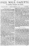 Pall Mall Gazette Monday 11 February 1878 Page 1