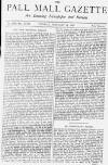 Pall Mall Gazette Tuesday 26 February 1878 Page 1